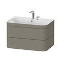 Мебельный комплект 77,5х49 см, 2 отверстия под смеситель Duravit Happy D.2 Plus, серый камень (HP4637E9292) Duravit Мебельные комплекты