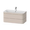 Меблевий комплект 97, 5х49 см, 1 отвір під змішувач Duravit Happy D. 2 Plus, сіро-коричневий супер матовий (HP4638O8383) Duravit Меблеві комплекти