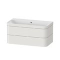 Меблевий комплект 97, 5х49 см, без отвору під змішувач Duravit Happy D. 2 Plus, білий шовковисто-матовий (HP4638N3939) Duravit Меблеві комплекти