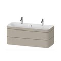 Меблевий комплект з раковиною на 2 змішувача 117, 5х49 см, Duravit Happy D. 2 Plus, сіро-коричневий (HP4640O60600000) Duravit Меблеві комплекти
