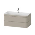 Мебельный комплект 97,5х49 см, 1 отверстие под смеситель Duravit Happy D.2 Plus, серо-коричневый (HP4638O6060) Duravit Мебельные комплекты