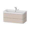 Меблевий комплект 97, 5х49 см, 2 отвори під змішувач Duravit Happy D. 2 Plus, сіро-коричневий супер матовий (HP4638E8383) Duravit Меблеві комплекти
