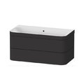 Мебельный комплект 97,5х49 см, без отверстия под смеситель Duravit Happy D.2 Plus, графит (HP4638N8080) Duravit Мебельные комплекты