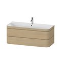 Мебельный комплект 117,5х49 см, 1 отверстие под смеситель Duravit Happy D.2 Plus, дуб (HP4639O71710000) Duravit Мебельные комплекты