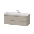 Мебельный комплект 117,5х49 см, 2 отверстия под смеситель Duravit Happy D.2 Plus, серо-коричневый (HP4639E60600000) Duravit Мебельные комплекты