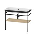Мебельный комплект с раковиной без отверстия и консолью, 97,5х49 см, Duravit Happy D.2 Plus, дуб (HP4738N7171) Duravit Мебельные комплекты
