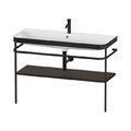 Мебельный комплект с раковиной с 1 отверстием и консолью, 117,5х49 см, Duravit Happy D.2 Plus, орех (HP4739O69690000) Duravit Мебельные комплекты