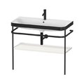 Мебельный комплект с раковиной с 1 отверстием и консолью, 97,5х49 см, Duravit Happy D.2 Plus, белый шелковисто-матовый (HP4738O3939) Duravit Мебельные комплекты