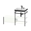 Меблевий комплект з раковиною на 2 отвори і консоллю, 120х49 см, Duravit Happy D. 2 Plus, білий супер матовий (HP4745E8484) Duravit Меблеві комплекти