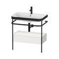 Мебельный комплект с раковиной с 1 отверстием и консолью, 77,5х49 см, Duravit Happy D.2 Plus, белый шелковисто-матовый (HP4742O3939) Duravit Мебельные комплекты