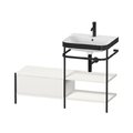 Меблевий комплект з раковиною на 1 отвір і консоллю, 120х49 см, Duravit Happy D. 2 Plus, білий шовковисто-матовий (HP4745O3939) Duravit Меблеві комплекти