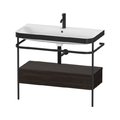 Мебельный комплект с раковиной на 1 отверстие и консолью, 97,5х49 см, Duravit Happy D.2 Plus, орех (HP4743O6969) Duravit Мебельные комплекты