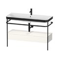 Мебельный комплект с раковиной на 1 отверстие и консолью, 117,5х49 см, Duravit Happy D.2 Plus, белый (HP4744O22220000) Duravit Мебельные комплекты