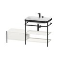 Меблевий комплект з раковиною на 2 отвори і консоллю, 140х49 см, Duravit Happy D. 2 Plus, білий шовковисто-матовий (HP4747E3939) Duravit Меблеві комплекти