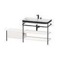 Меблевий комплект з раковиною на 2 отвори і консоллю, 160х49 см, Duravit Happy D. 2 Plus, білий шовковисто-матовий (HP4748E3939) Duravit Меблеві комплекти