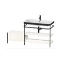 Мебельный комплект с раковиной на 1 отверстие и консолью, 160х49 см, Duravit Happy D.2 Plus, белый супер матовый (HP4748O8484) Duravit Мебельные комплекты