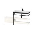 Мебельный комплект с раковиной на 2 отверстия и консолью, 160х49 см, Duravit Happy D.2 Plus, белый (HP4748E2222) Duravit Мебельные комплекты