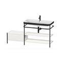Мебельный комплект с раковиной на 1 отверстие и консолью, 160х49 см, Duravit Happy D.2 Plus, белый шелковисто-матовый (HP4748O3939) Duravit Мебельные комплекты