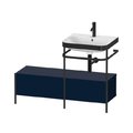 Мебельный комплект с раковиной на 1 отверстие и консолью, 120х49 см, тумба слева, Duravit Happy D.2 Plus, темно-синий (HP4755O9898) Duravit Мебельные комплекты