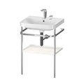 Меблевий комплект з раковиною на 2 отвори і консоллю,57, 5х49 см, Duravit Happy D. 2 Plus, білий супер матовий (HP4835E8484) Duravit Меблеві комплекти