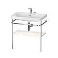 Меблевий комплект з раковиною на 2 отвори і консоллю, 77, 5х49 см, Duravit Happy D. 2 Plus, білий матовий (HP4837E3636) Duravit Меблеві комплекти