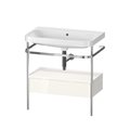 Мебельный комплект с раковиной без отверстия и консолью, 77,5х49 см, Duravit Happy D.2 Plus, белый супер матовый (HP4842N8484) Duravit Мебельные комплекты