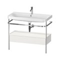 Меблевий комплект з раковиною на 1 отвір і консоллю, 97, 5х49 см, Duravit Happy D. 2 Plus, білий шовковисто-матовий (HP4843O3939) Duravit Меблеві комплекти