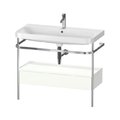 Мебельный комплект с раковиной на 1 отверстие и консолью, 97,5х49 см, Duravit Happy D.2 Plus, белый матовый (HP4843O3636) Duravit Мебельные комплекты