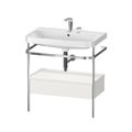 Мебельный комплект с раковиной на 2 отверстия и консолью, 77,5х49 см, Duravit Happy D.2 Plus, белый супер матовый (HP4842E3939) Duravit Мебельные комплекты
