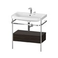 Меблевий комплект з раковиною на 2 отвори і консоллю, 77, 5х49 см, Duravit Happy D. 2 Plus, горіх (HP4842E6969) Duravit Меблеві комплекти