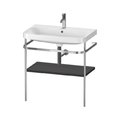 Мебельный комплект с раковиной на 1 отверстие и консолью, 77,5х49 см, Duravit Happy D.2 Plus, графит (HP4837O8080) Duravit Мебельные комплекты