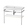 Мебельный комплект с раковиной без отверстия и консолью, 97,5х49 см, Duravit Happy D.2 Plus, белый шелковисто-матовый (HP4838N3939) Duravit Мебельные комплекты