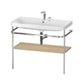 Мебельный комплект с раковиной на 2 отверстия и консолью, 97,5х49 см, Duravit Happy D.2 Plus, дуб (HP4838E7171) Duravit Мебельные комплекты