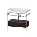 Меблевий комплект з раковиною без отвору і консоллю, 77, 5х49 см, Duravit Happy D. 2 Plus, горіх (HP4842N6969) Duravit Меблеві комплекти