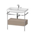 Меблевий комплект з раковиною на 2 отвори і консоллю, 77, 5х49 см, Duravit Happy D. 2 Plus, лляної декор (HP4842E7575) Duravit Меблеві комплекти