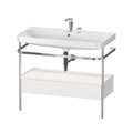 Меблевий комплект з раковиною на 2 отвори і консоллю, 97, 5х49 см, Duravit Happy D. 2 Plus, білий шовковисто-матовий (HP4843E3939) Duravit Меблеві комплекти
