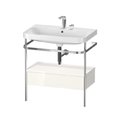 Меблевий комплект з раковиною на 2 отвори і консоллю, 77, 5х49 см, Duravit Happy D. 2 Plus, білий (HP4842E2222) Duravit Меблеві комплекти