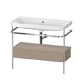 Меблевий комплект з раковиною без отвору і консоллю,97, 5х49 см, Duravit Happy D. 2 Plus, лляної декор (HP4843N7575) Duravit Меблеві комплекти