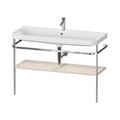 Мебельный комплект с раковиной на 1 отверстие и консолью, 117,5х49 см, Duravit Happy D.2 Plus, серо-коричневый супер матовый (HP4839O83830000) Duravit Мебельные комплекты