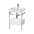 Меблевий комплект з раковиною на 1 отвір і консоллю,57, 5х49 см, Duravit Happy D. 2 Plus, білий супер матовий (HP4840O3939) Duravit Меблеві комплекти