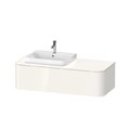 Тумба підвісна під раковину зліва 130х55 см Duravit Happy D. 2 Plus, білий (HP4942L2222) Duravit Тумби