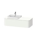 Тумба подвесная под раковину слева 130х55 см Duravit Happy D.2 Plus, белый матовый (HP4942L3636) Duravit Тумбы