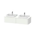 Тумба підвісна на 2 раковини 160х55 см Duravit Happy D. 2 Plus, білий матовий (HP4936B3636) Duravit Тумби