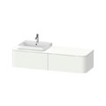 Тумба подвесная под раковину слева 160х55 см Duravit Happy D.2 Plus, белый матовый (HP4934L3636) Duravit Тумбы