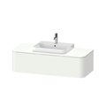 Тумба підвісна під раковину в центрі 130х55 см Duravit Happy D. 2 Plus, білий матовий (HP4942M3636) Duravit Тумби