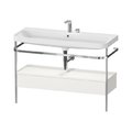 Меблевий комплект з раковиною на 2 отвори і консоллю, 117, 5х49 см, Duravit Happy D. 2 Plus, білий шовковисто-матовий (HP4844E39390000) Duravit Меблеві комплекти