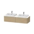 Тумба подвесная на 2 раковины 160х55 см Duravit Happy D.2 Plus, дуб (HP4936B7171) Duravit Тумбы