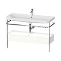 Мебельный комплект с раковиной на 1 отверстие и консолью, 117,5х49 см, Duravit Happy D.2 Plus, белый матовый (HP4844O36360000) Duravit Мебельные комплекты