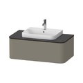 Тумба подвесная 100х55 см Duravit Happy D.2 Plus, серый камень (HP494109292) Duravit Тумбы