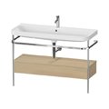 Меблевий комплект з раковиною на 1 отвір і консоллю,117, 5х49 см, Duravit Happy D. 2 Plus, дуб (HP4844O71710000) Duravit Меблеві комплекти